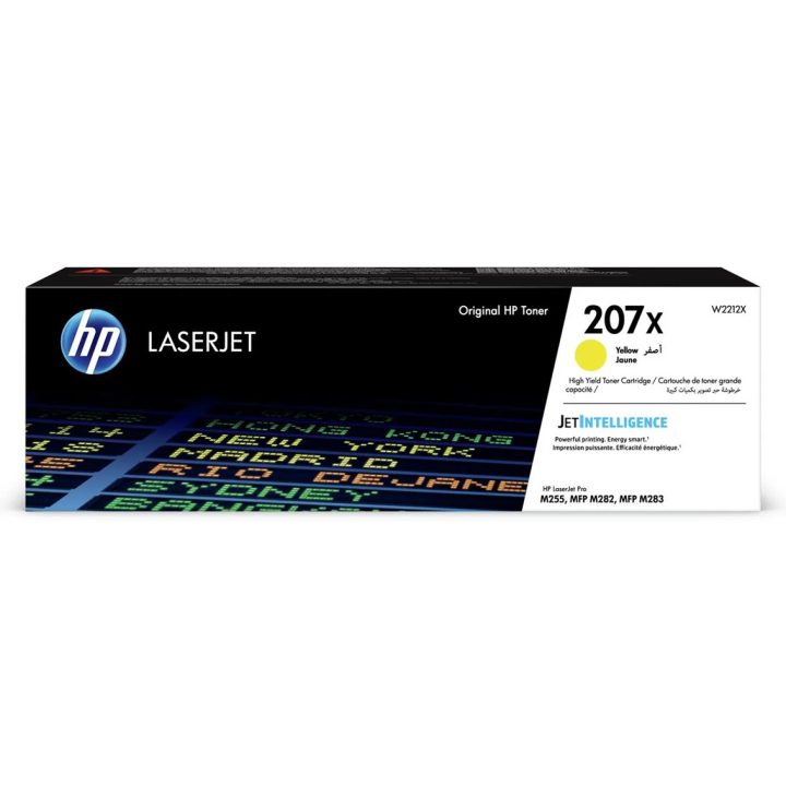 HP Cartucho de tóner Original 207X LaserJet amarillo de alta capacidad