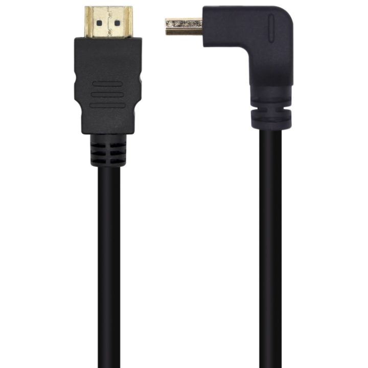 AISENS Premium High-Speed Right-Angle HDMI V2.0 Cable / HEC 4K@60Hz…