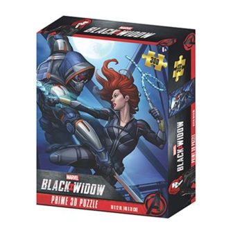 Puzzle lenticular prime 3d Marvel Black Widow e Taskmaster 200 peças
