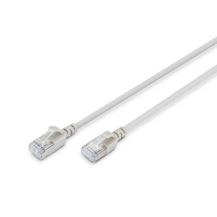 DIGITUS Slim Patch Cable RJ45-RJ45, Cat. 6A, F/FTP, AWG 32/7, LSOH…
