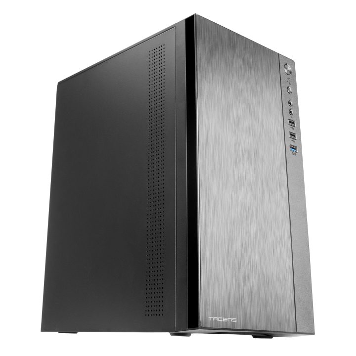 Tacens Anima ACX, Micro ATX Mini Tower Case, Polished Aluminum Front…