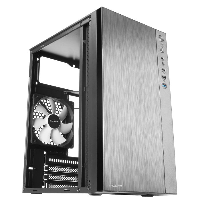 Tacens Anima ACX, Caja Mini Torre Micro ATX, Frontal Aluminio Pulido…