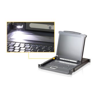 ATEN Single Rail LCD Console (VGA, PS/2-USB)