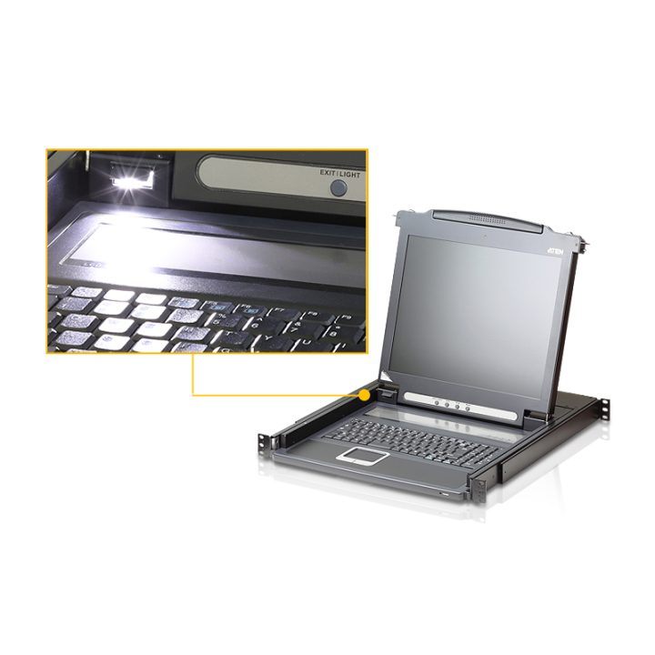 ATEN Single Rail LCD Console (VGA, PS/2-USB)