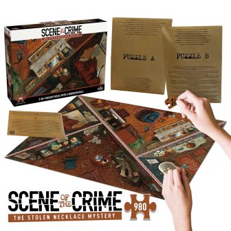 Jogo de tabuleiro puzzle cena do crime o mistério do colar roubado…