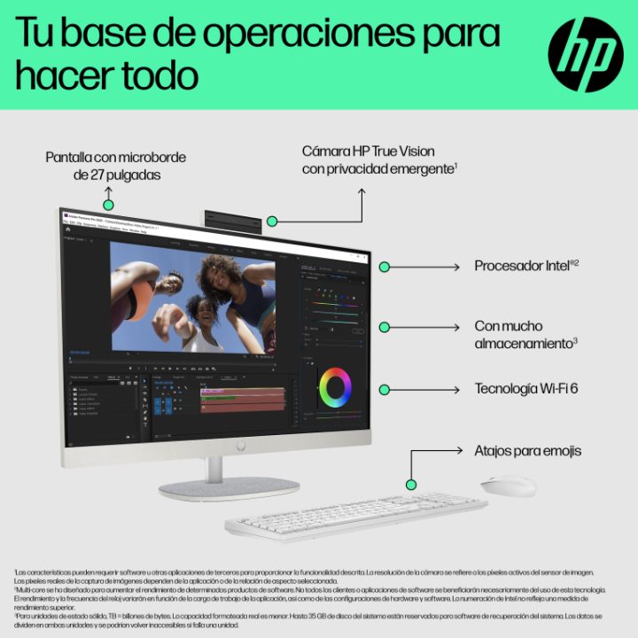 HP All-in-One 27-cr0090ns Intel® Core™ i5 i5-1335U 27" 1920 x 1080…