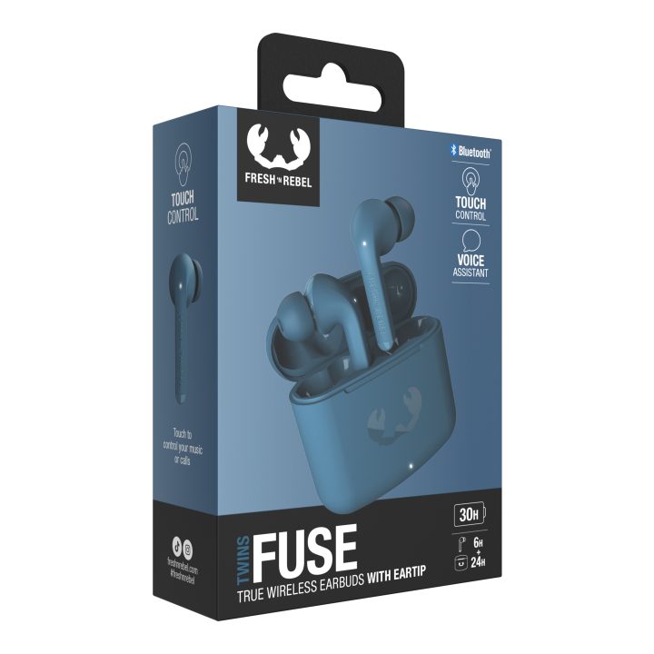 Auscultadores fresh'n rebel twins fuse sem fios steel blue (3TW1300SB)