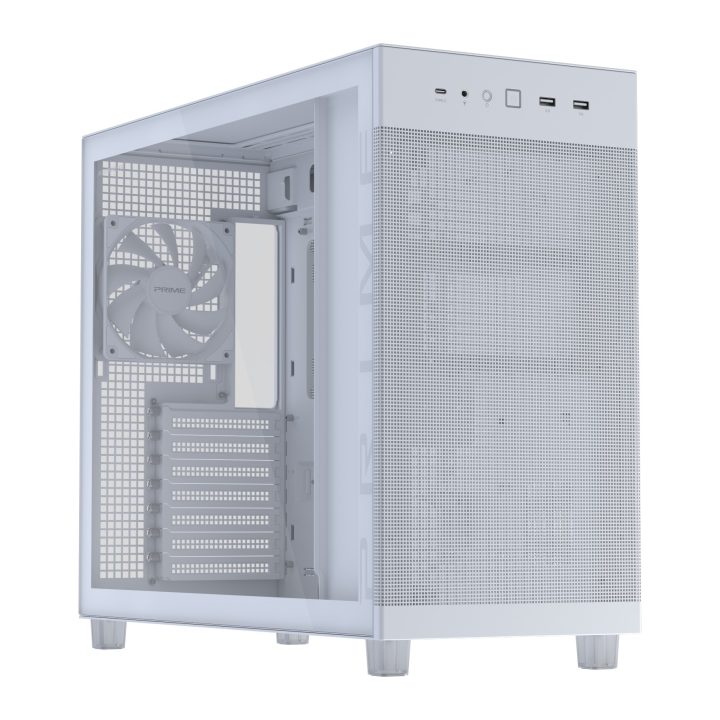 ASUS PRIME AP303 TG White Midi Tower Blanco