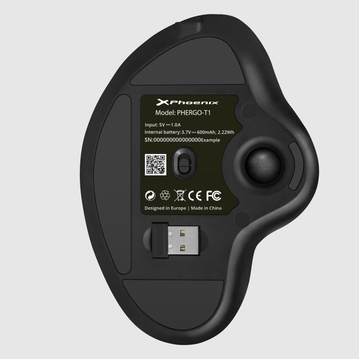 Phoenix Technologies Phoenix Ergo T1 Ergonomic Trackball Wireless…