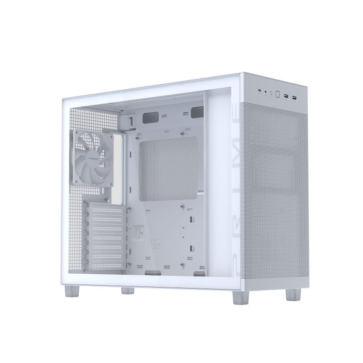 ASUS PRIME AP303 TG White Torre Midi Tower Branca