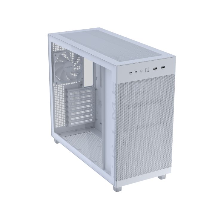 ASUS PRIME AP303 TG White Torre Midi Tower Branca