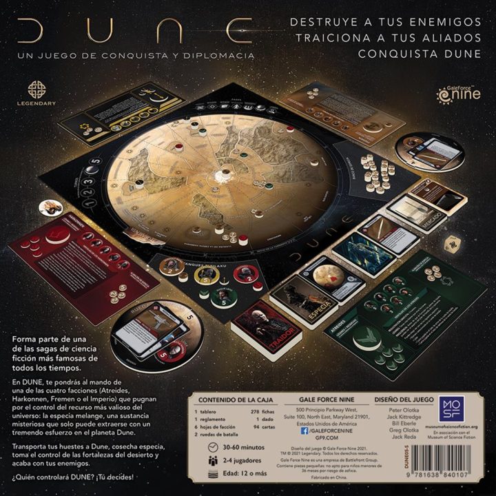 Asmodee Jogo de tabuleiro Dune: um jogo de conquista e diplomacia…