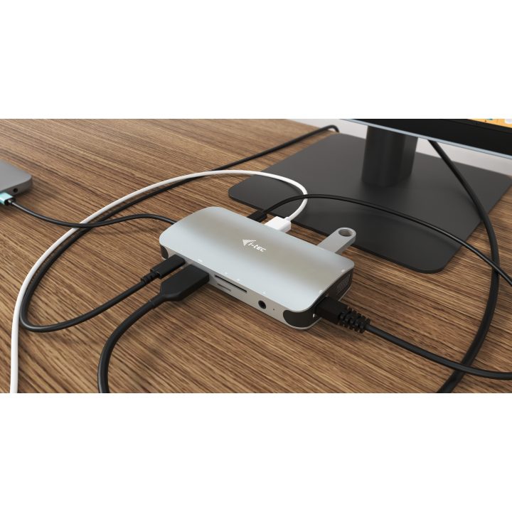 i-tec Metal USB-C Travel Nano Dock HDMI/VGA with LAN + Power Delivery…