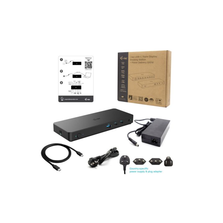i-tec USB-C Triple Display Docking Station Gen 2 Pro + Power Delivery…