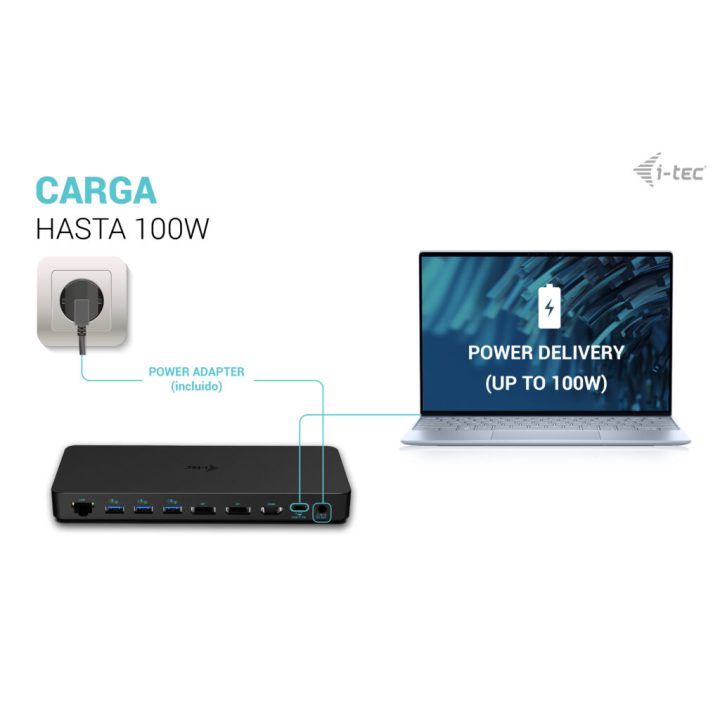 i-tec USB-C Triple Display Docking Station Gen 2 Pro + Power Delivery…