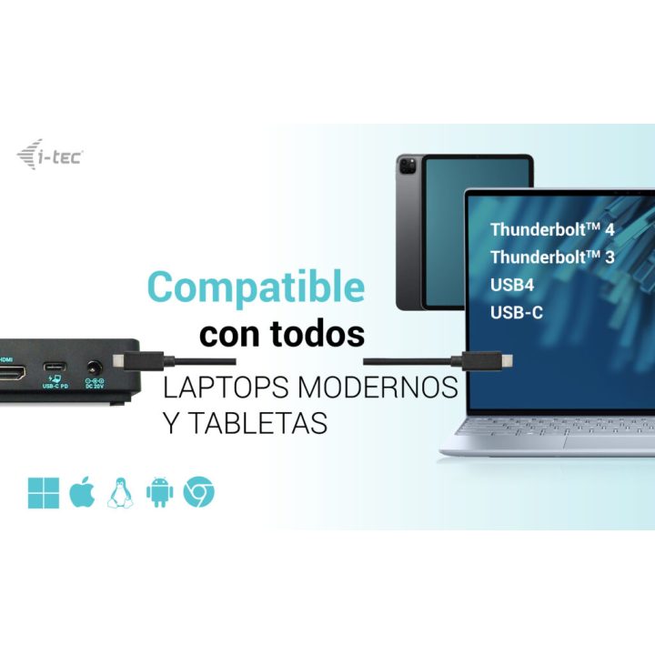 i-tec USB-C Triple Display Docking Station Gen 2 Pro + Power Delivery…