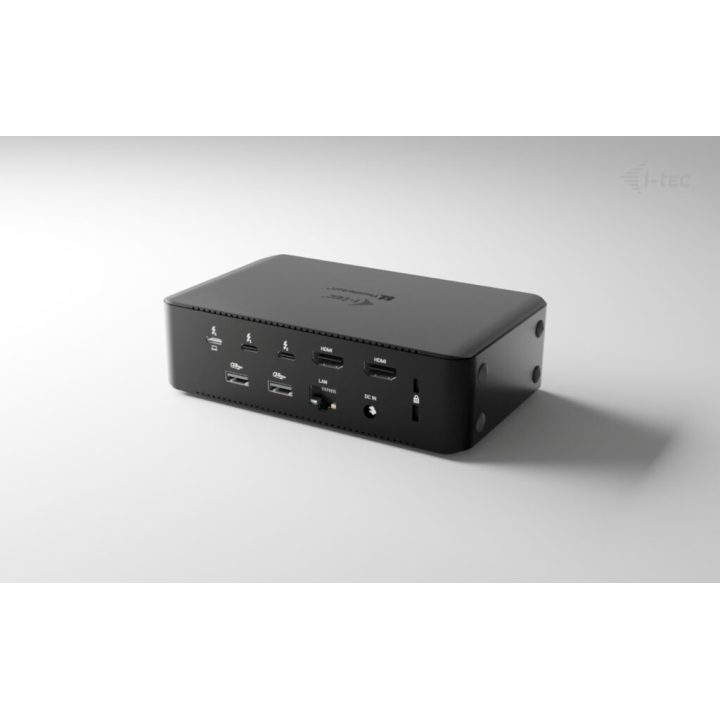 i-tec Thunderbolt5 Quattro Display Docking Station, 5x USB, 2.5 GLAN…