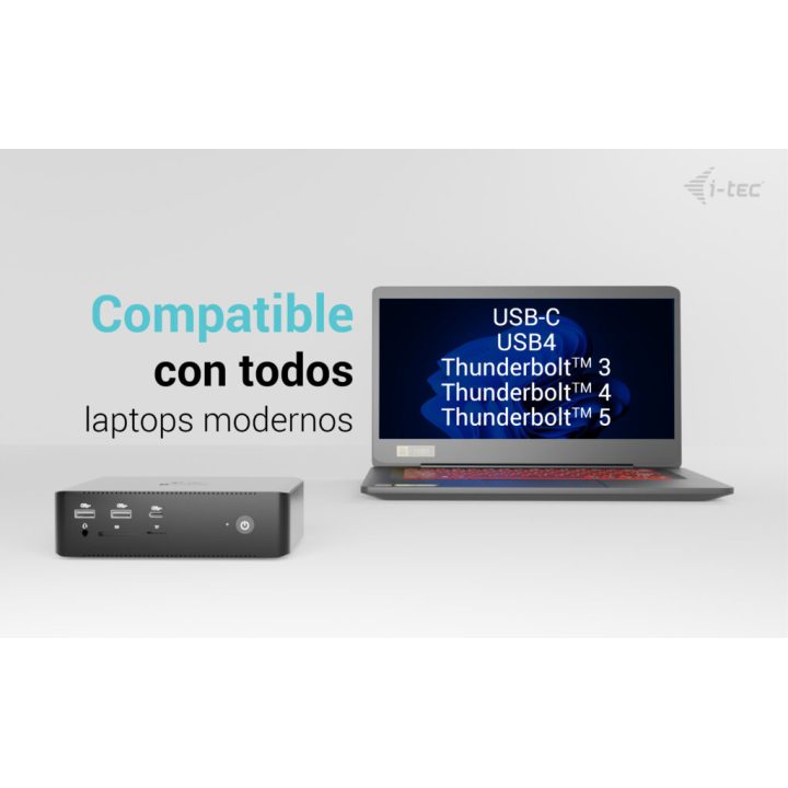 i-tec Thunderbolt5 Quattro Display Docking Station, 5x USB, 2.5 GLAN…