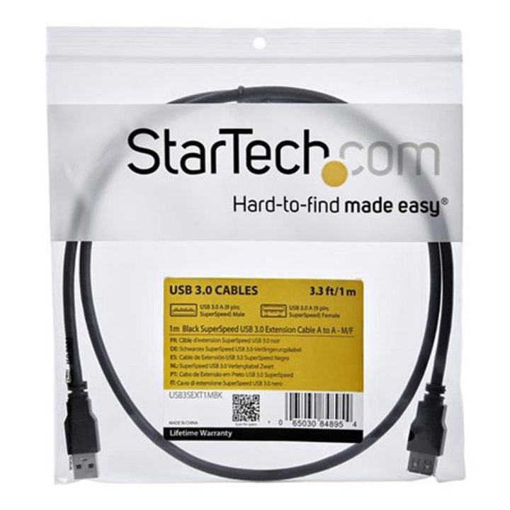 StarTech.com Cable 1m Extensión Alargador USB 3.0 (5Gbps) SuperSpeed…