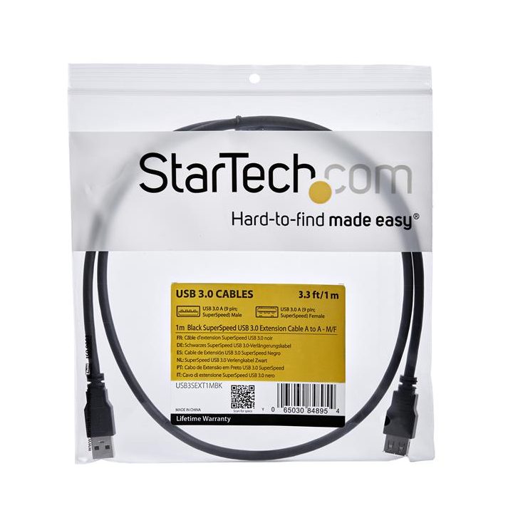 StarTech.com 1m USB 3.0 (5Gbps) SuperSpeed Extension Cable - USB A…