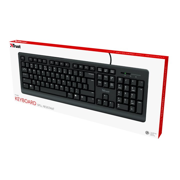 Trust Primo Universal USB Keyboard QWERTY Spanish Black