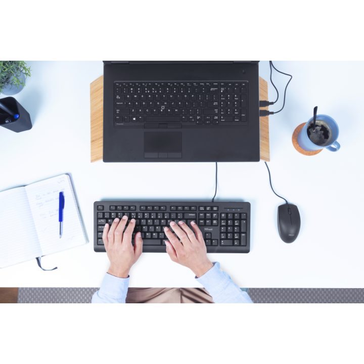 Trust Primo Universal USB Keyboard QWERTY Spanish Black