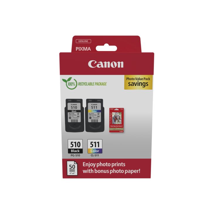 Canon 2970B017 Ink Cartridge 2 piece(s) Original Black, Cyan…