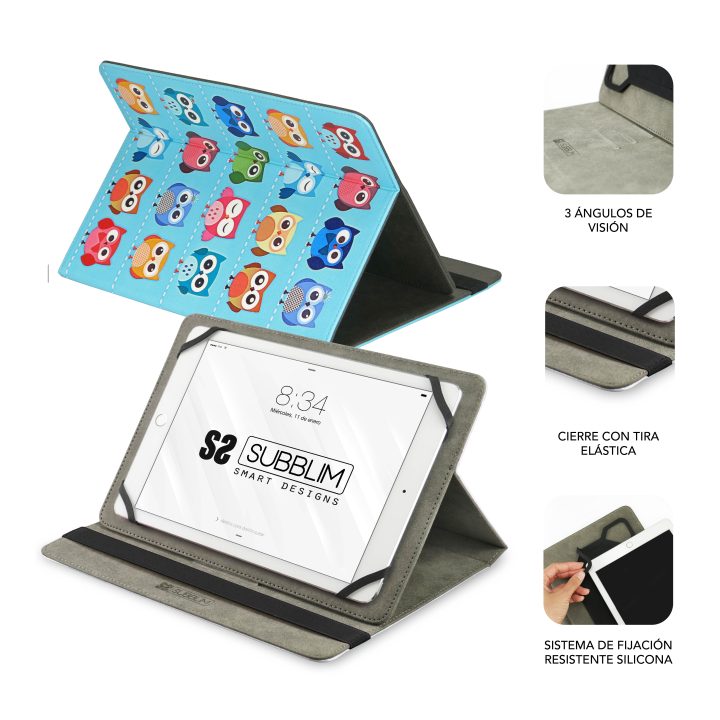 Capa Subblim trendy case para tablet 10,1 polegadas corujas…