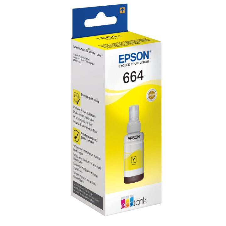 Epson 664 Botella de tinta amarilla EcoTank