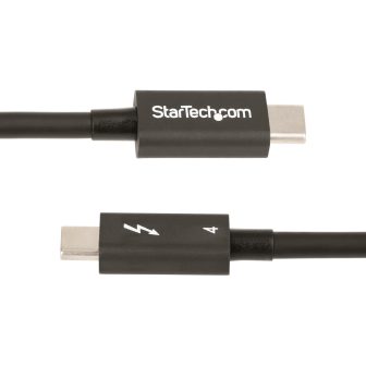 StarTech.com Cable de 0,5m Thunderbolt 4 - 40Gbps - PD 100W - Vídeo…