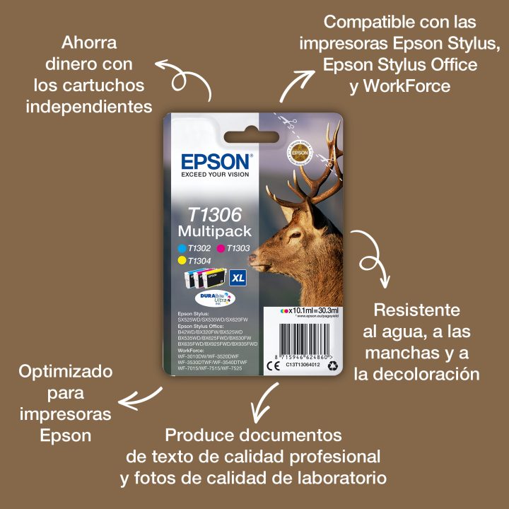 Epson Stag Yellow Ink T1304 DURABrite Ultra Deer