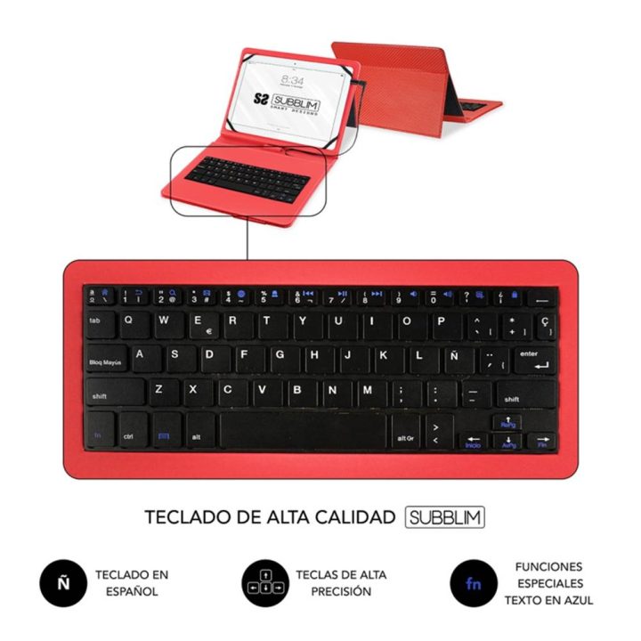 Subblim Capa com Teclado Micro USB - USB C KEYTAB PRO USB 10,1"…