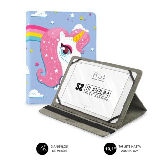 Funda Subblim universal trendy case para tablet 10.1 pulgadas unicorn…
