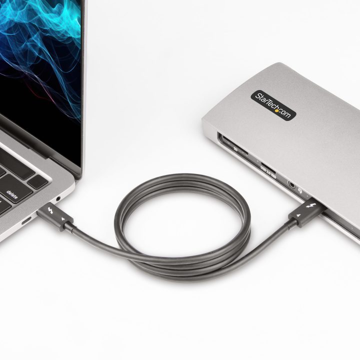 StarTech.com Cable de 0,5m Thunderbolt 4 - 40Gbps - PD 100W - Vídeo…