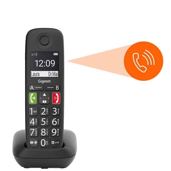 Gigaset E290 Duo DECT/Analog Phone Caller ID White (L36852-H2901-D202)