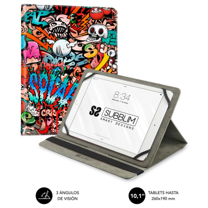 Capa Subblim trendy case para tablet 10,1 polegadas graffiti…