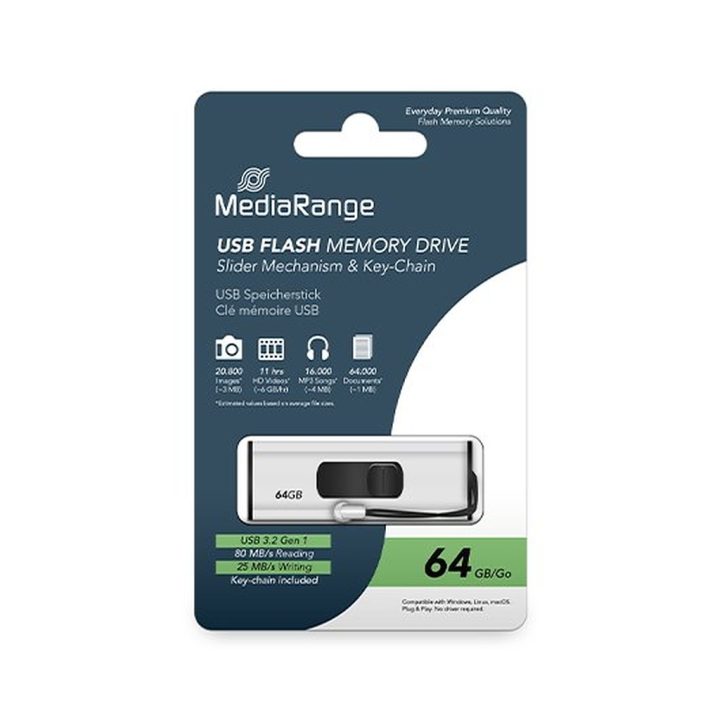 Pendrive 64GB USB 3.2 Mediarange (MR1953)