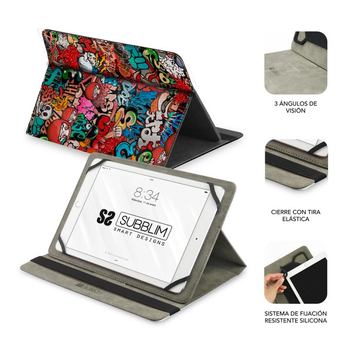 Capa Subblim trendy case para tablet 10,1 polegadas graffiti…