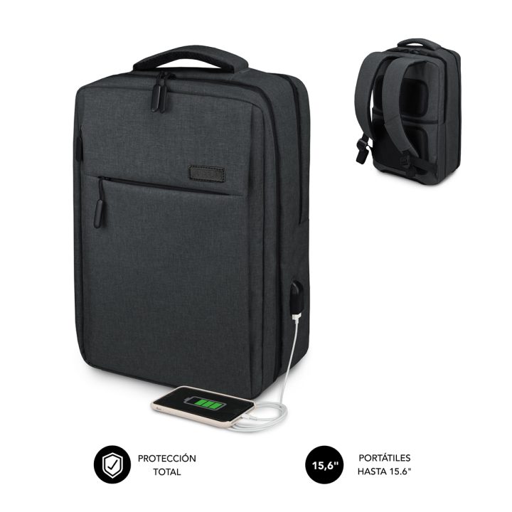 Mochila para portátil Subblim traveller airpadding 15,6 polegadas…