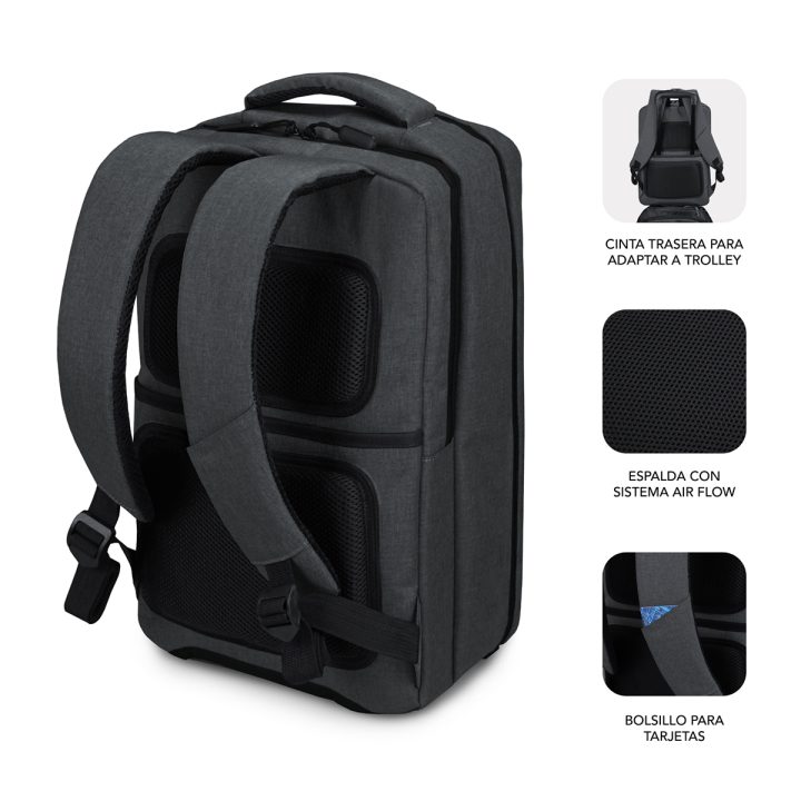 Mochila para portatil Subblim traveller airpadding 15.6 pulgadas gris…