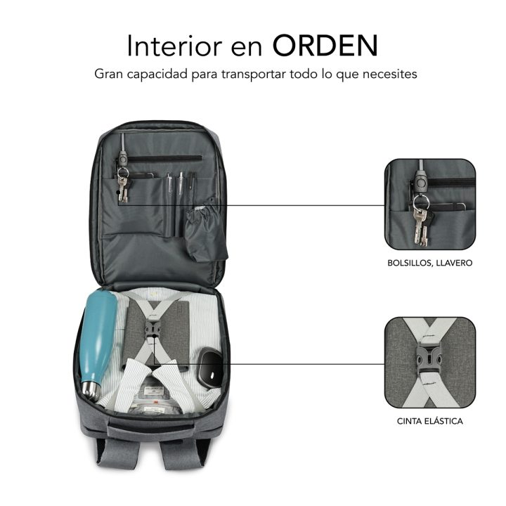 Mochila para portátil Subblim traveller airpadding 15,6 polegadas…