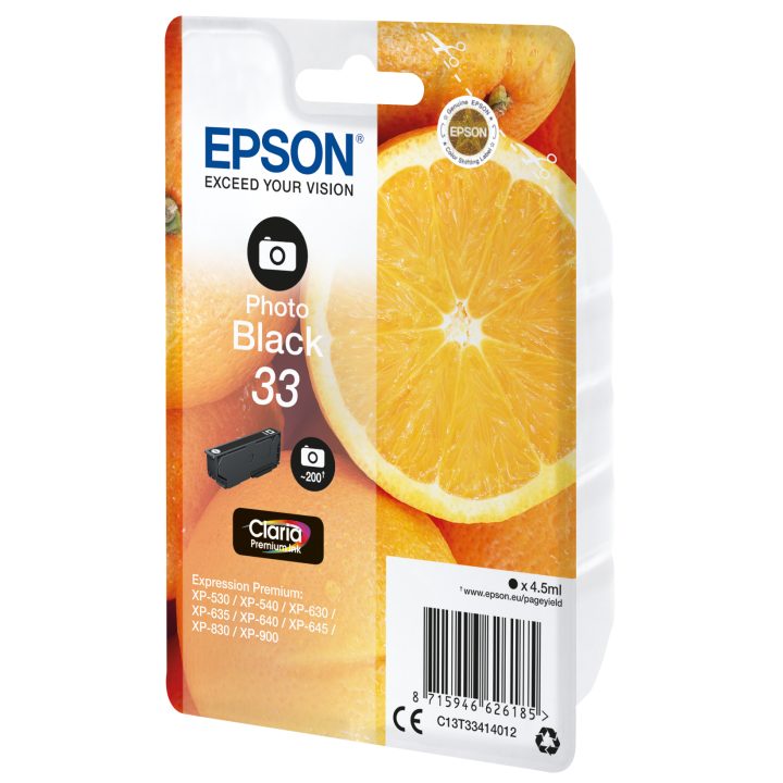 Epson Oranges Photographic Black Ink 33 Claria Premium Oranges