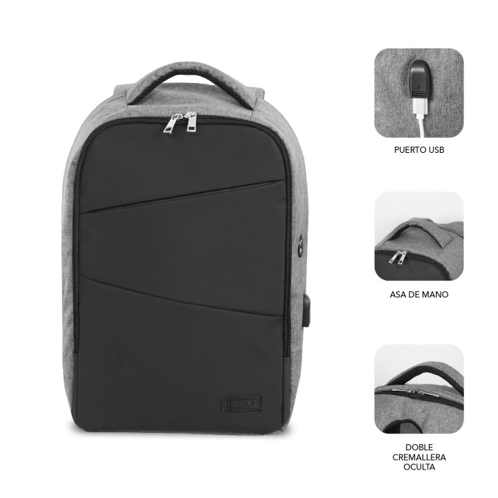 Subblim Mochila antirrobo secure v2 ap antitheft backpack 16" black…