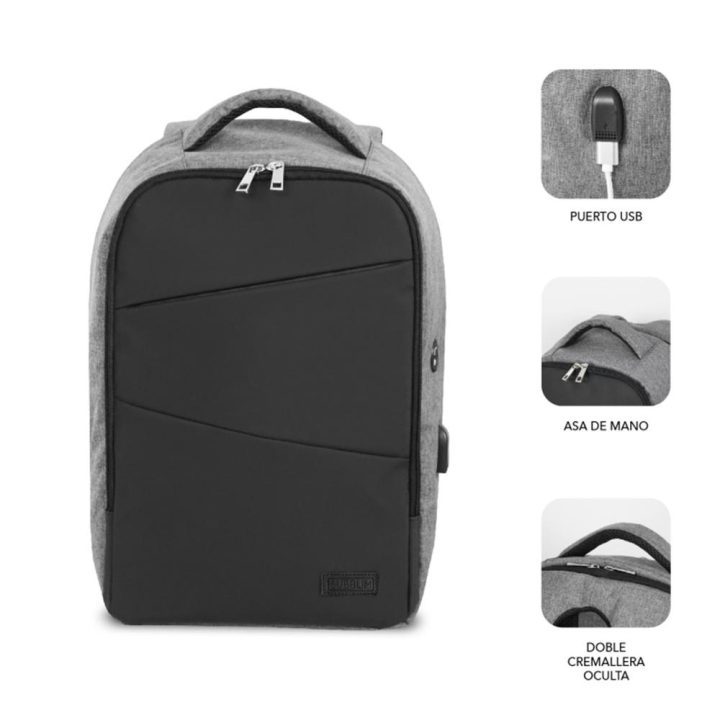 Subblim Secure V2 AP Anti-Theft Backpack 16" Black (SUBBP-3SA1100)
