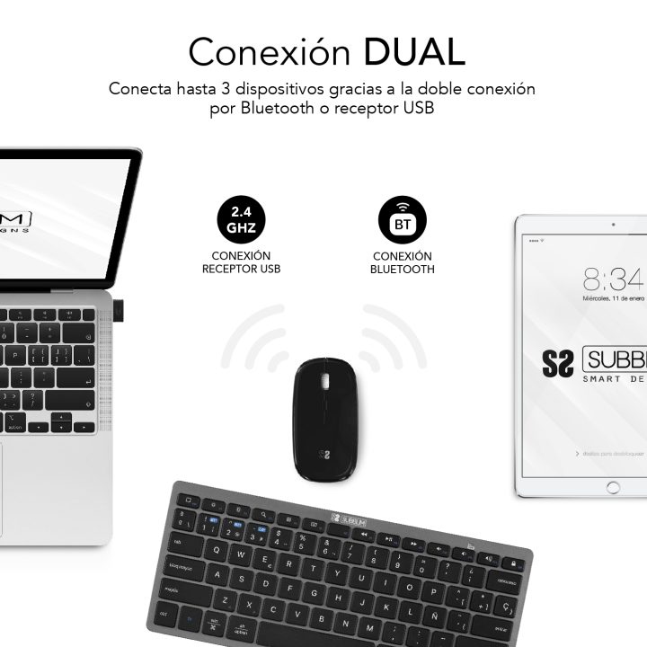 Subblim subkbc-OCO020 Wireless Keyboard + Mouse