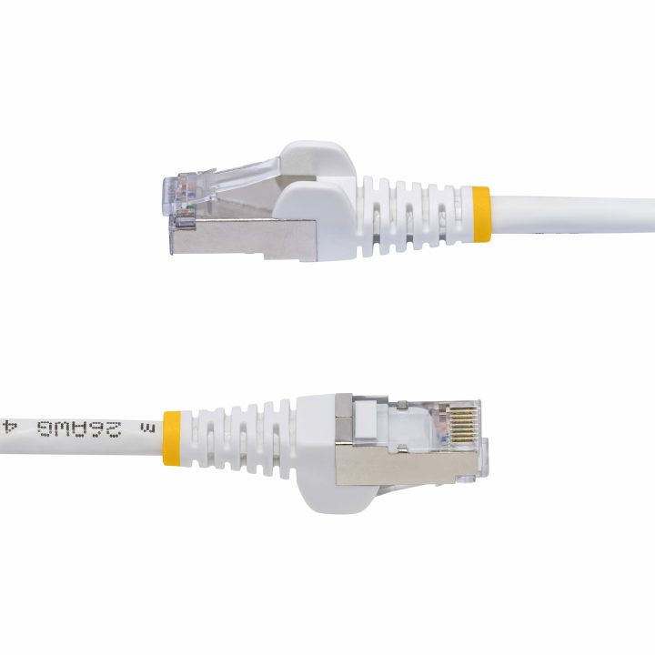 StarTech.com Cabo de Rede Ethernet CAT8 Branco de 1m - Snagless - sem…
