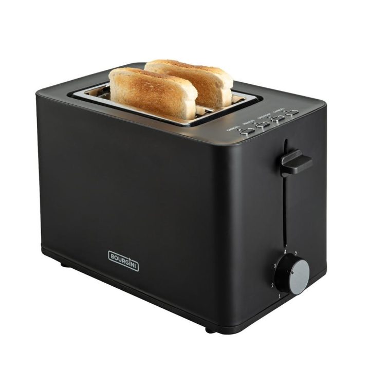 Bourgini Toaster with Sandwich Accessories Black 140402