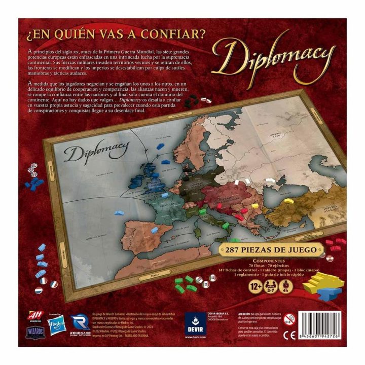 Juego de mesa Devir diplomacy (BGDIPSP)