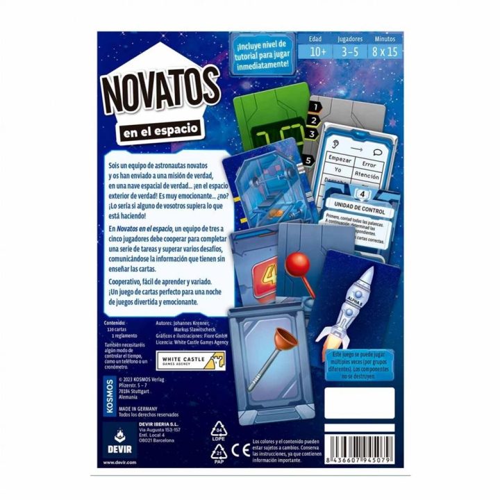 Devir Jogo de tabuleiro Novatos no Espaço (BGNOESP)
