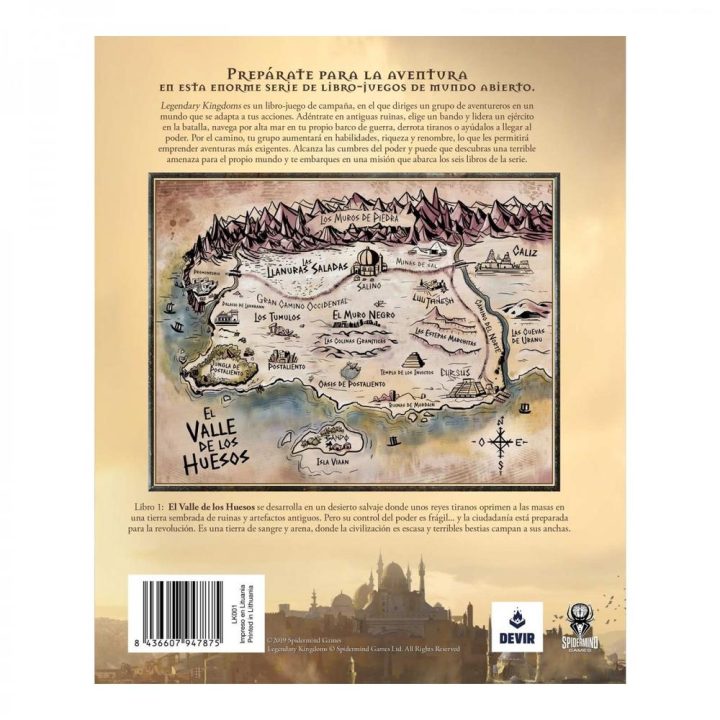 Livro-jogo Legendary Kingdoms 1: O Vale dos Ossos (LK1VALLE)
